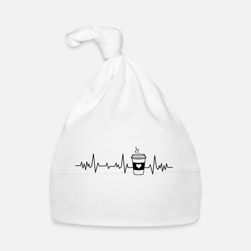 Coffee Heartbeat Organic Baby Cap