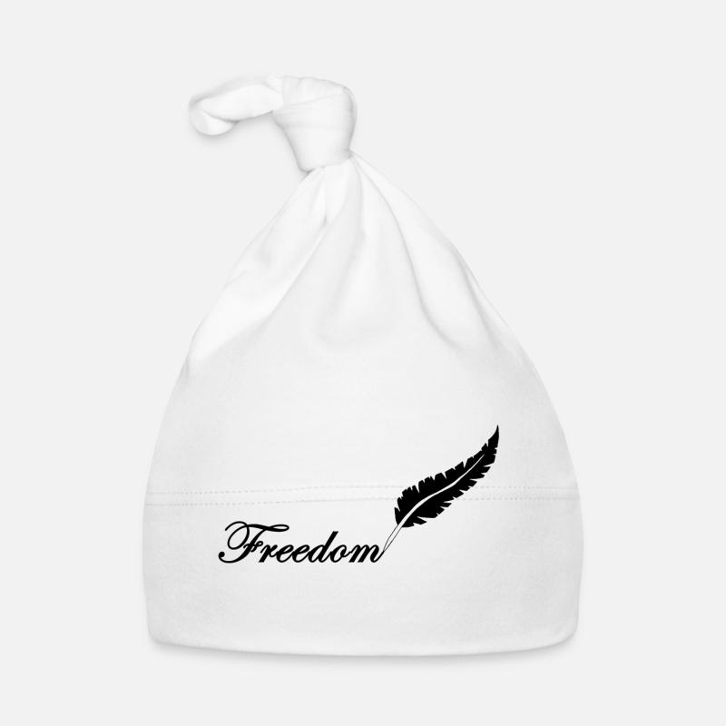 Black feather and freedom Organic Baby Cap
