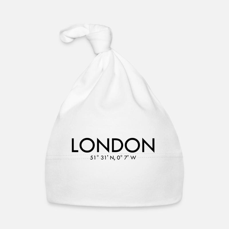 London - Coordinates - Latitude - Longitude - GB Baby Bio-Mütze