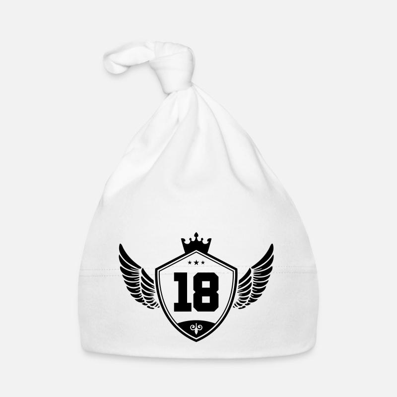 18 wappen krone Baby Bio-Mütze