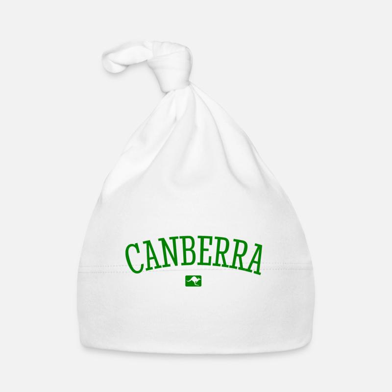 Canberra Australia Down Under Kangaroo Koala Organic Baby Cap