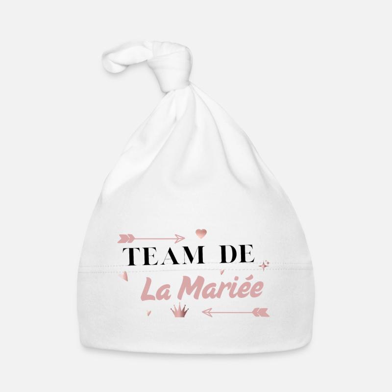 Team de la mariée rose flèche Bonnet bio Bébé