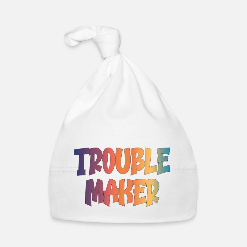 trouble maker Organic Baby Cap