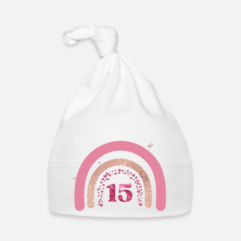 15e anniversaire rainbow rose Bonnet bio Bébé
