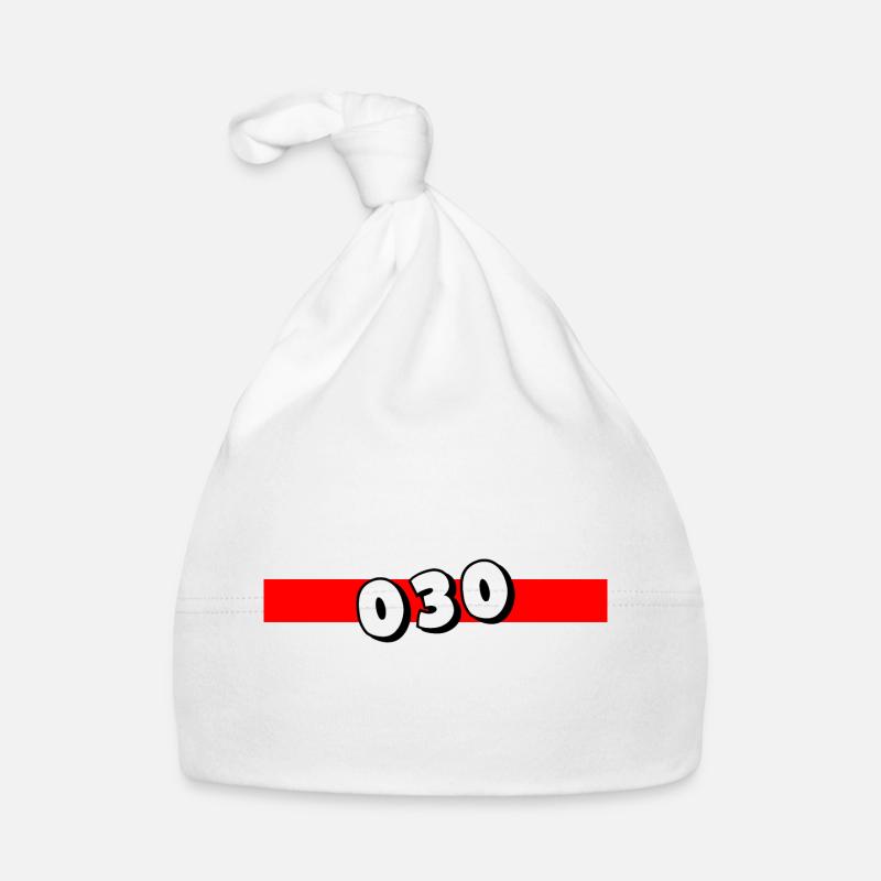 030 - Null Drei Null - Berlin - Area Code - Phone Organic Baby Cap