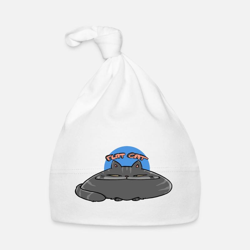 Flache Katze Baby Bio-Mütze