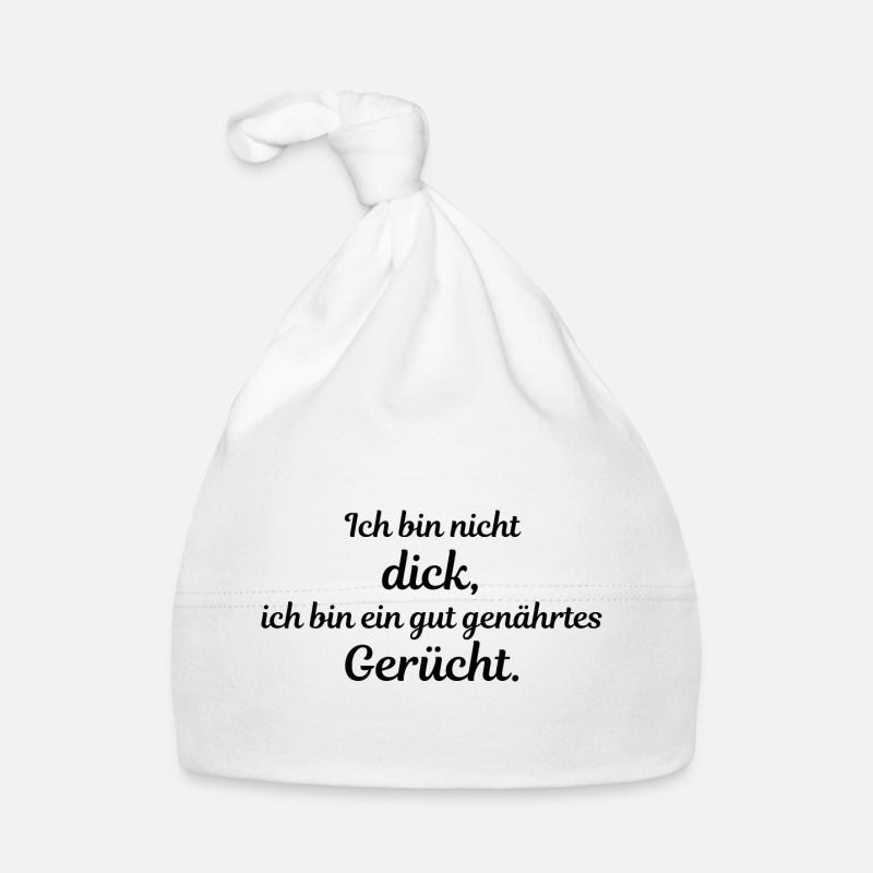 Ich bin nicht dick Baby Bio-Mütze