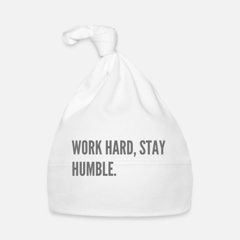 Work hard, stay humble. Organic Baby Cap