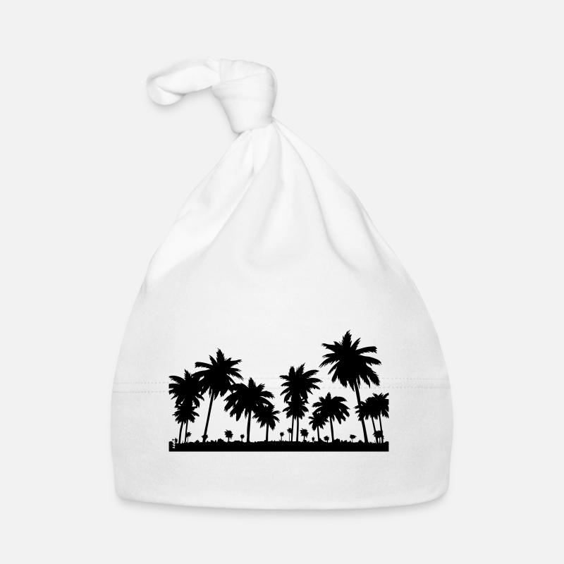 Palm trees Organic Baby Cap