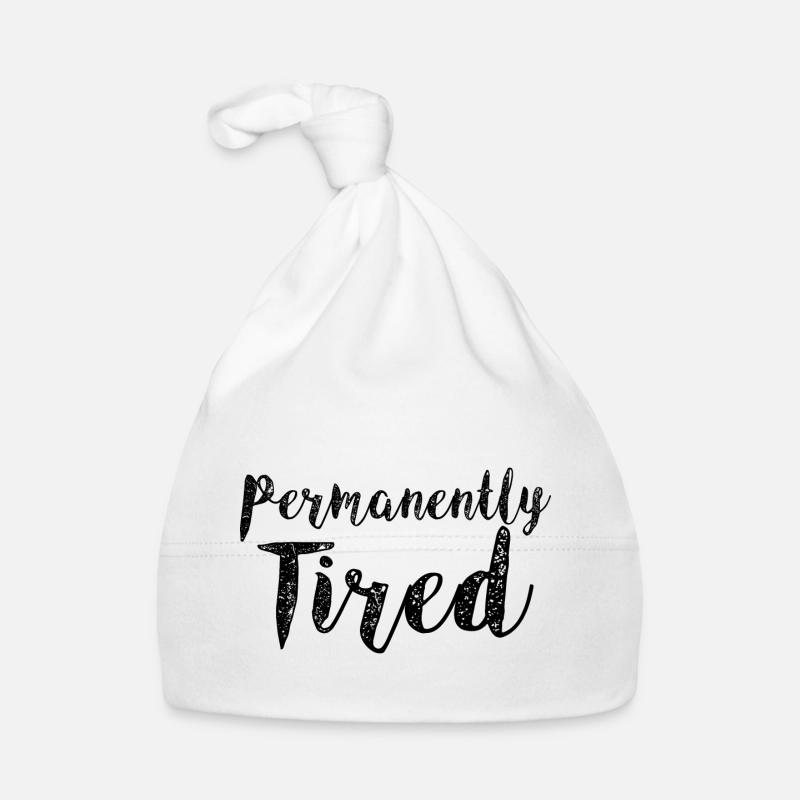 Permanently Tired 3 Organic Baby Cap