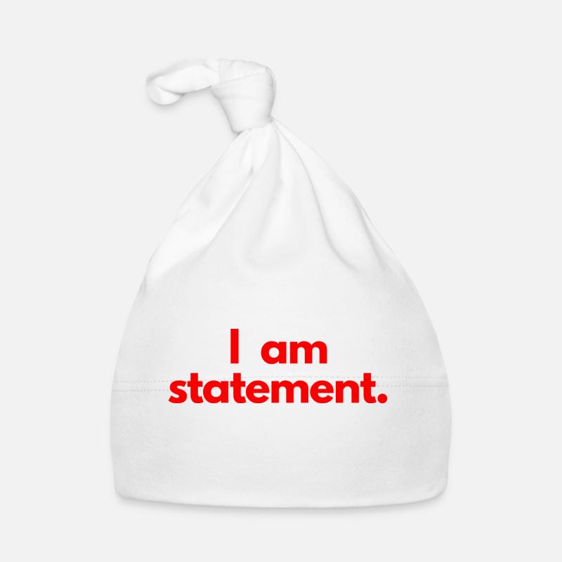 Ich bin eine Aussage. Rot Baby Bio-Mütze