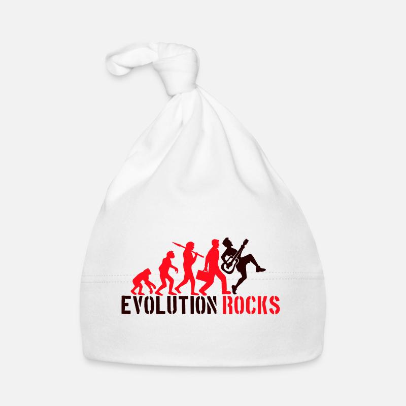 Evolution Rocks Guitars Music Playing Guitarist Organic Baby Cap