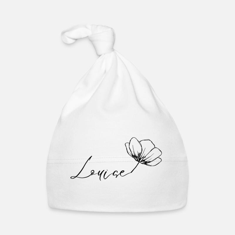 Louise - Bonnet bio Bébé - blanc