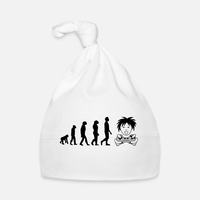 evolution gamer - Bonnet bio Bébé - blanc