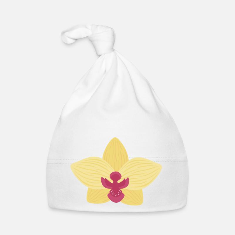 Orchidée jaune Bonnet bio Bébé