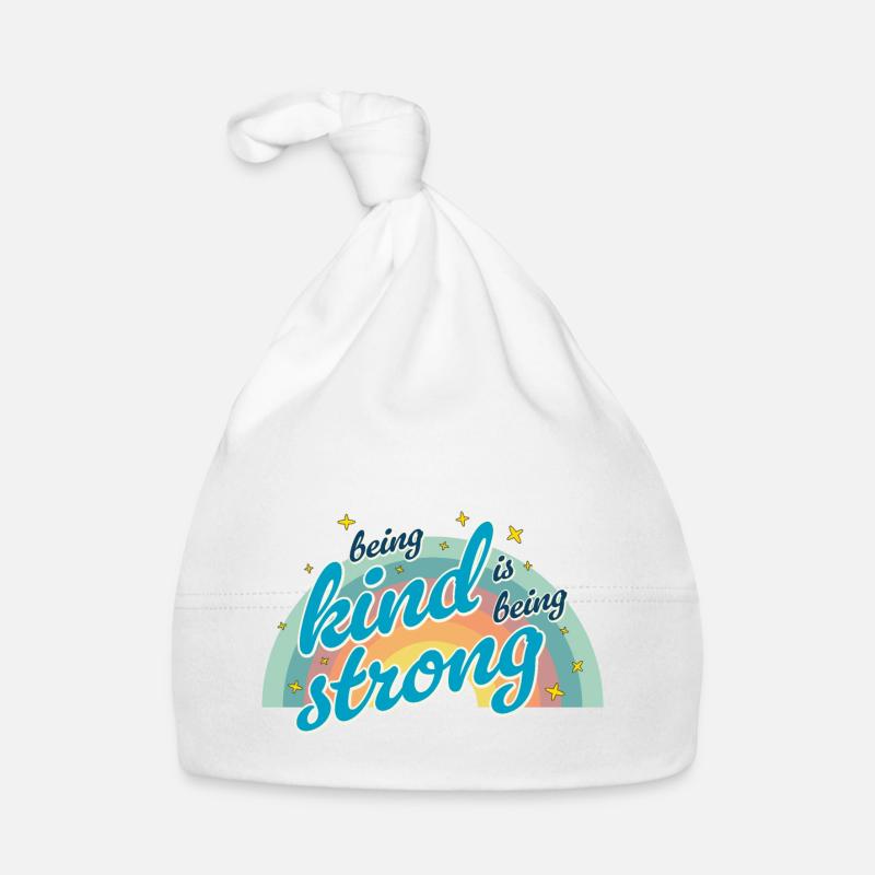 Being kind is being strong Organic Baby Cap