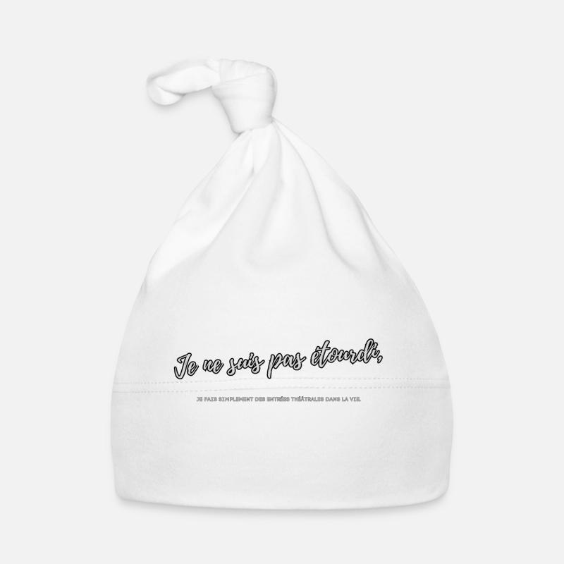 Etourdi - Bonnet bio Bébé - blanc