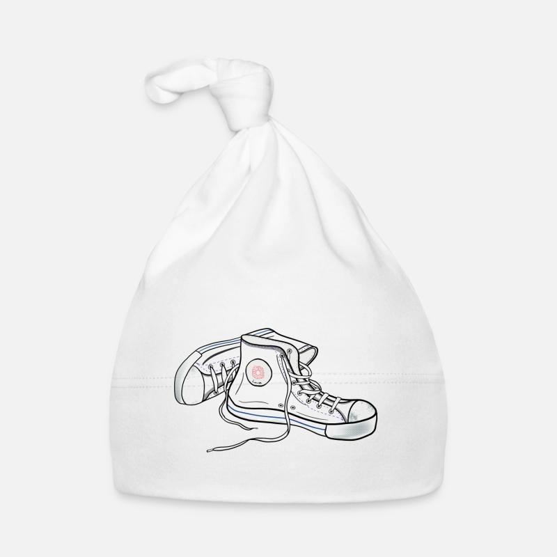 Chucks white Organic Baby Cap