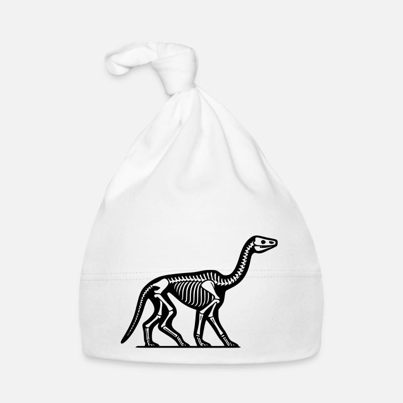 Skeleton Dinosaur Organic Baby Cap