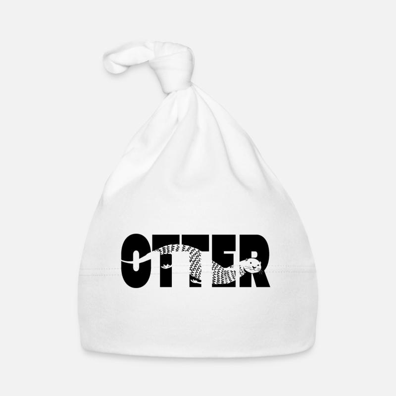 Otter Typo Organic Baby Cap