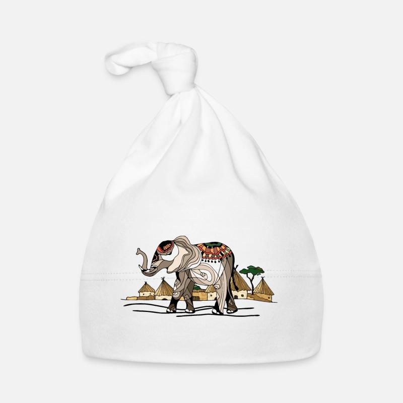 Éléphant Bonnet bio Bébé