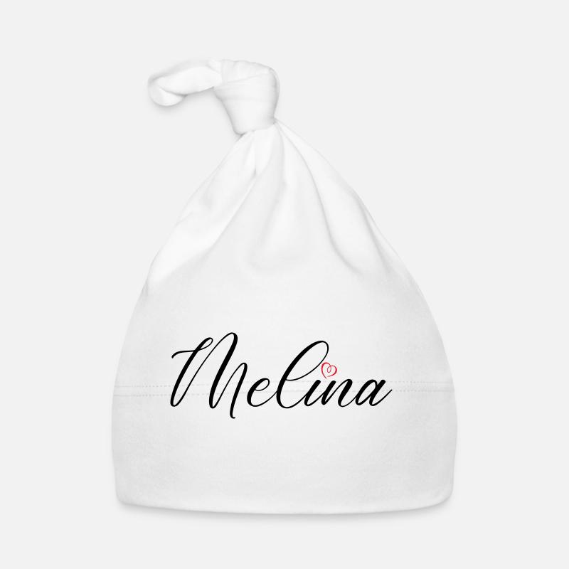 Melina Nom Coeur Bonnet bio Bébé