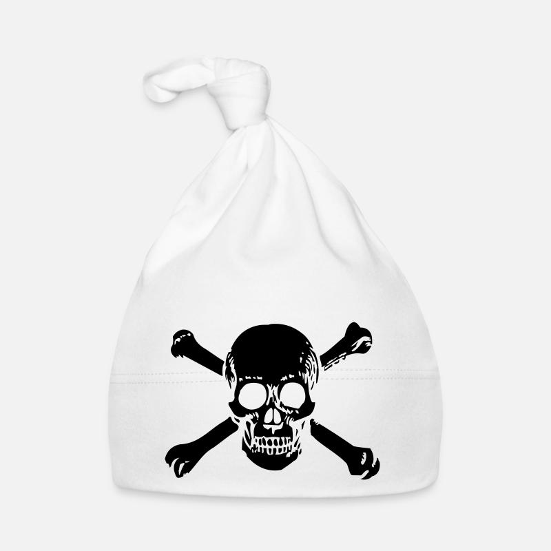 OLD SCHOOL SKULL 1C Baby Bio-Mütze