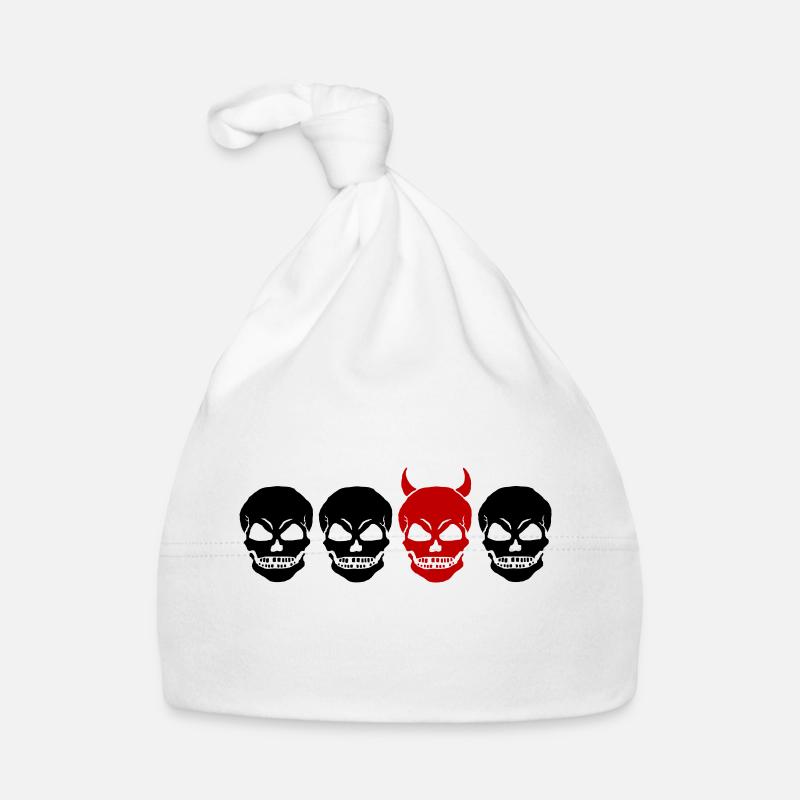 CRÂNE DIFFÉRENT2 -2C Bonnet bio Bébé