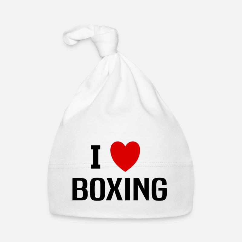 Ich liebe Boxen Baby Bio-Mütze