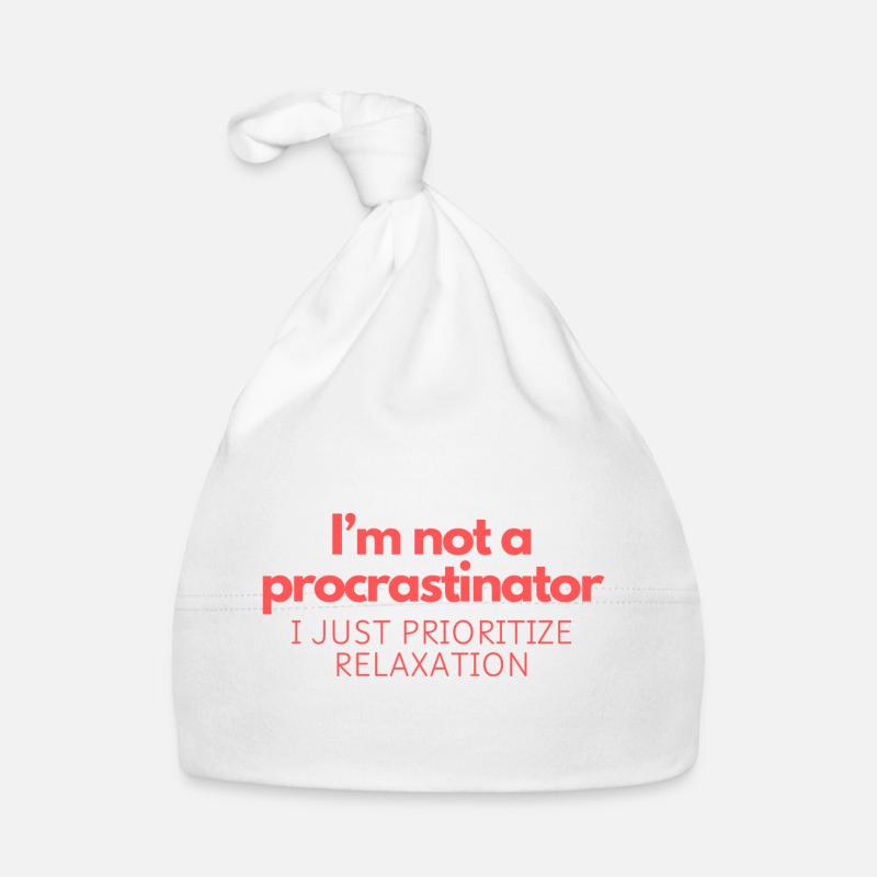 I’m not a procrastinator Organic Baby Cap