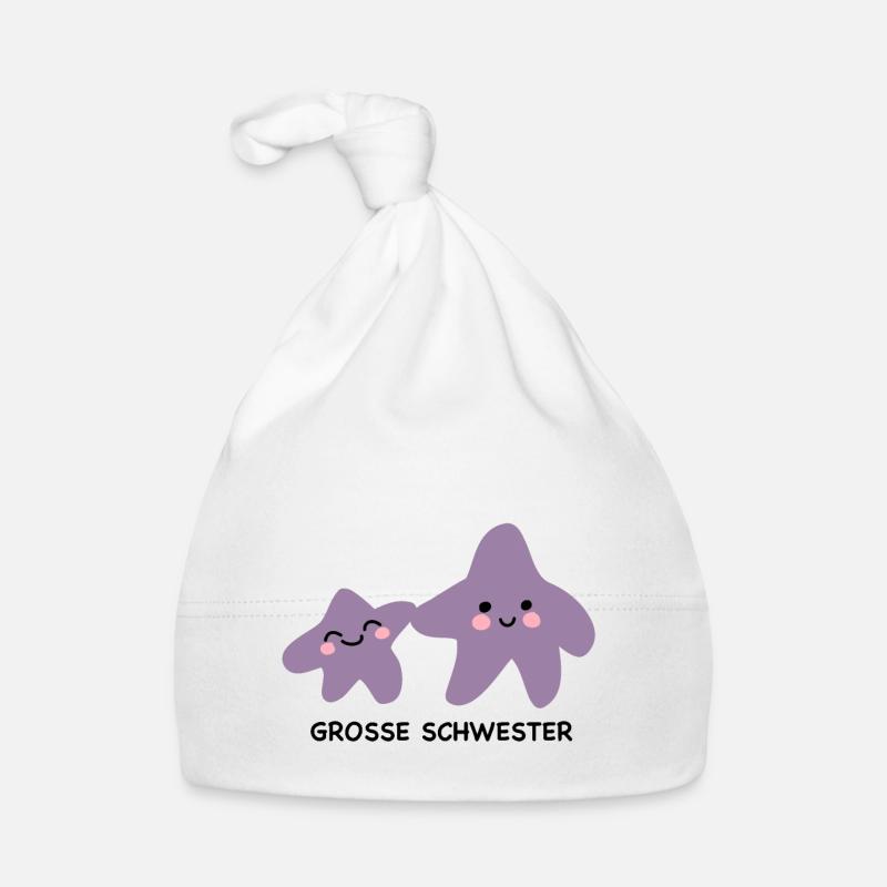 Süße Sternchen Große Schwester Baby Bio-Mütze