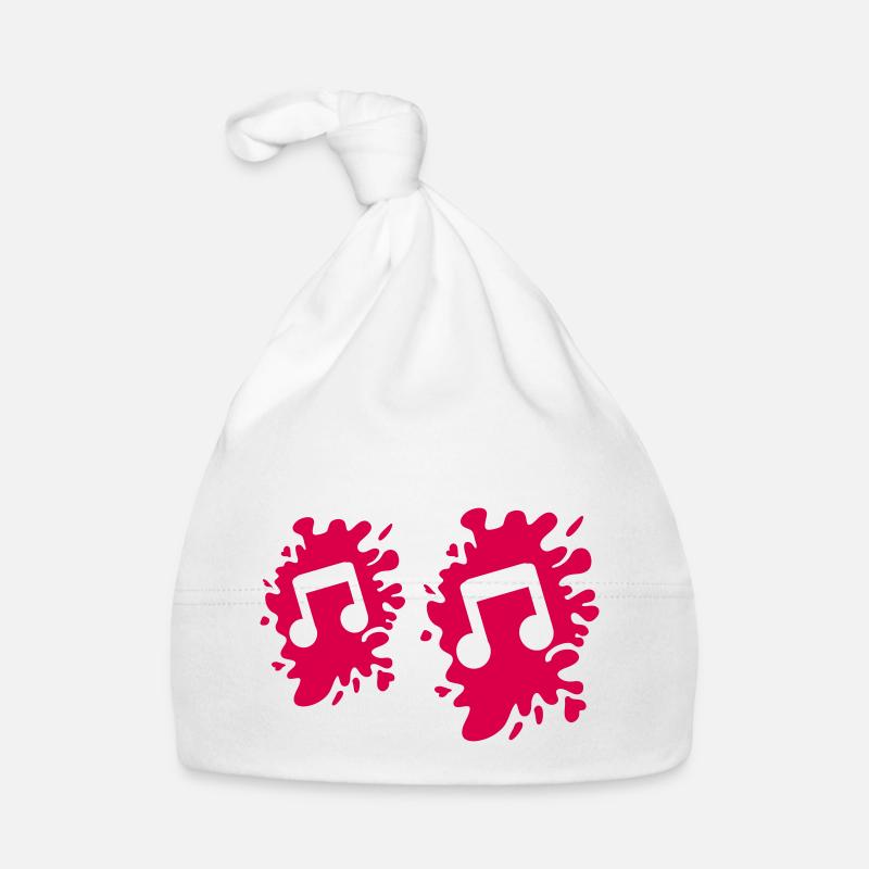 Musiknote Klecks Baby Bio-Mütze