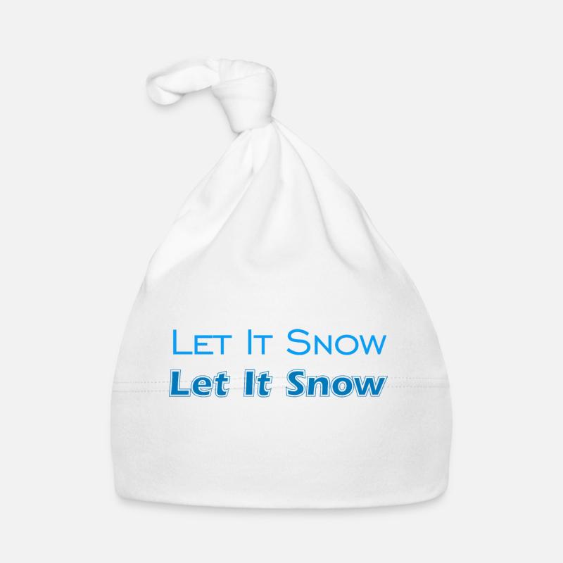 Let It Snow Baby Bio-Mütze