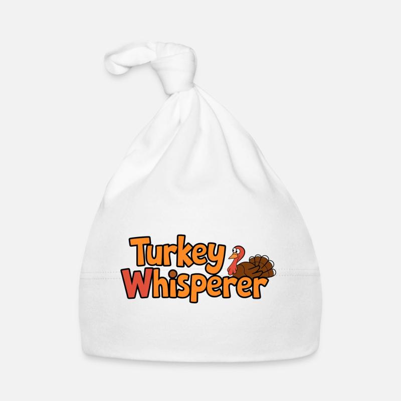Truthahnflüsterer – Lustiger Thanksgiving-Truthahn Baby Bio-Mütze