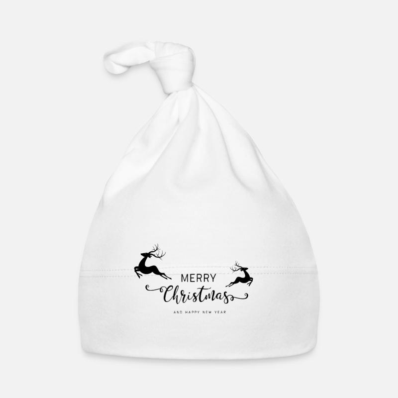 Noël - Bonnet bio Bébé - blanc