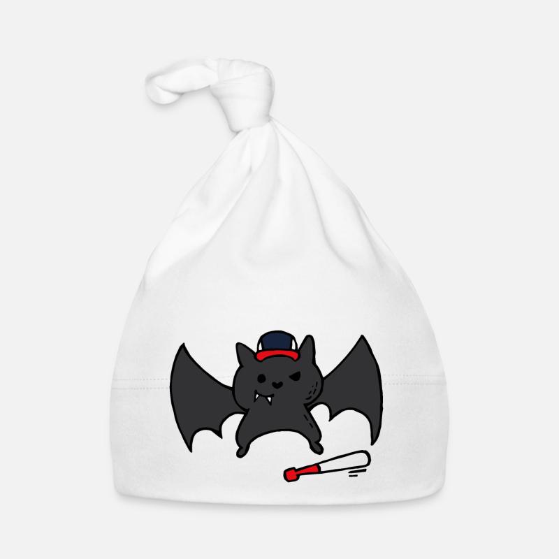 Funny & Cute Baseball Bat / Bat Organic Baby Cap