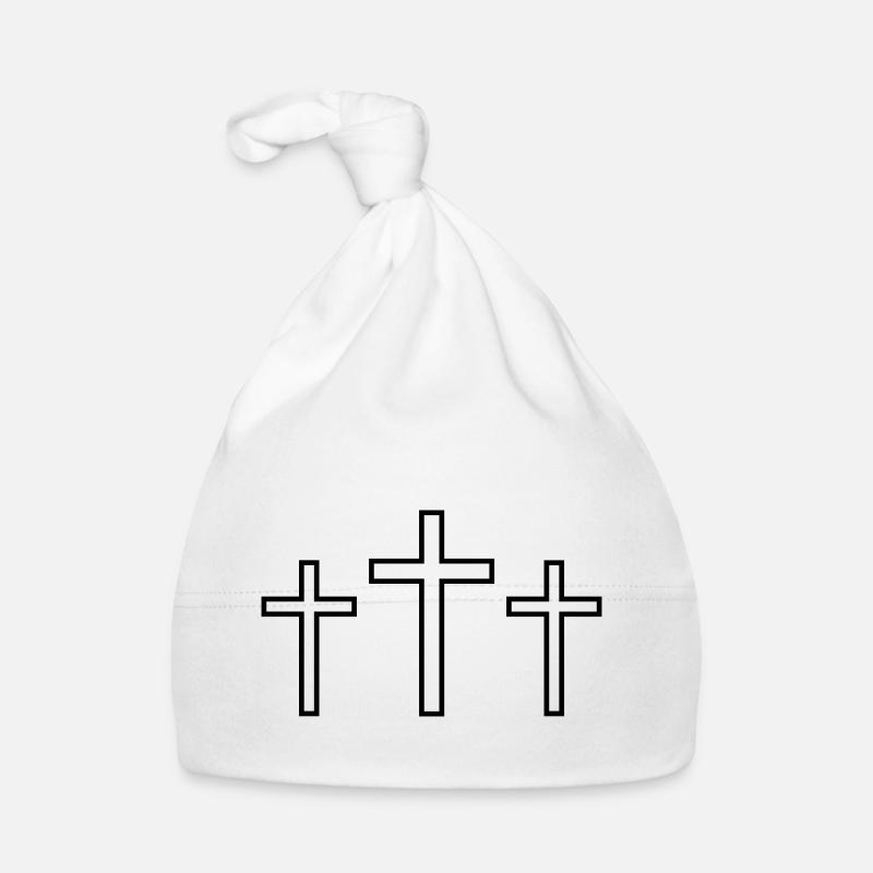 Three Crosses Organic Baby Cap