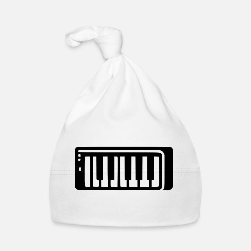 Piano Keyboard Organic Baby Cap