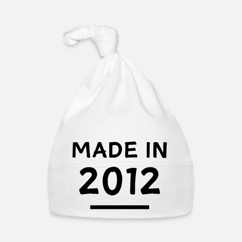 Fabriqué en 2012 - Année de naissance / Anniversaire Bonnet bio Bébé