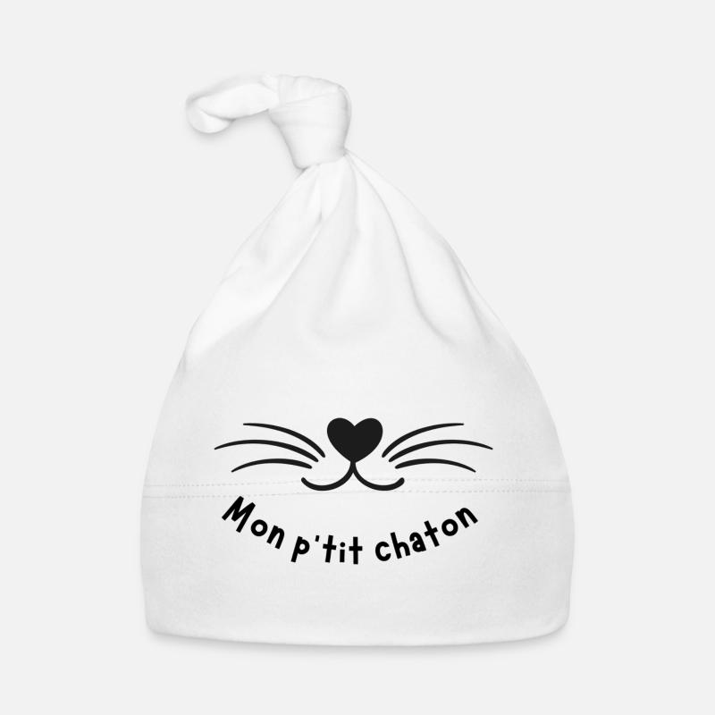 MON PTIT CHATON Bonnet bio Bébé