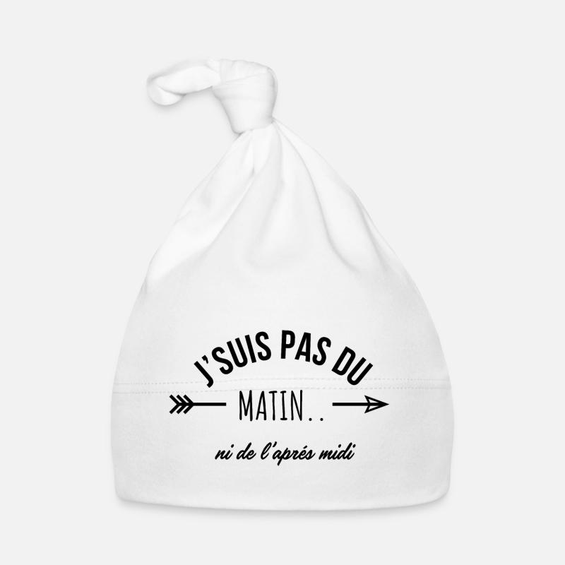 Ich bin kein Morgen- oder Nachmittagsmensch - Humor Baby Bio-Mütze