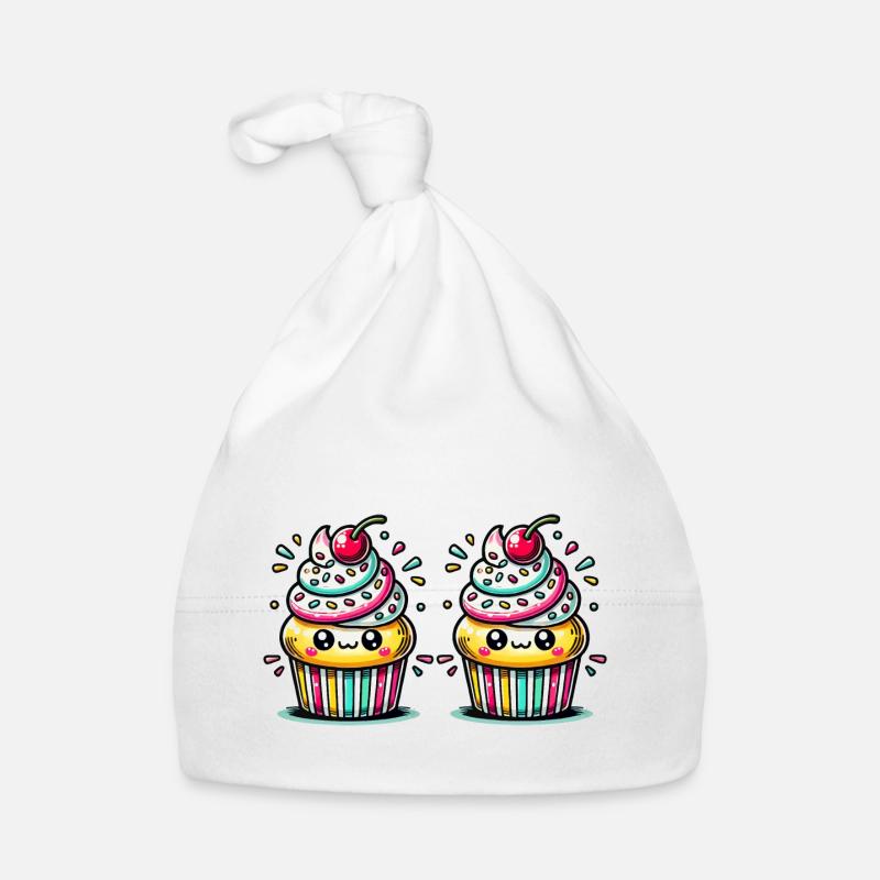 Cupcake Comic Baby Bio-Mütze