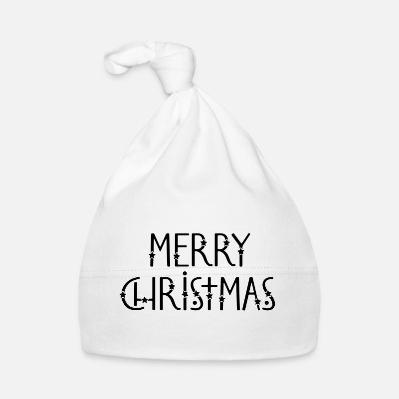 Joyeux Noël - Bonnet bio Bébé - blanc