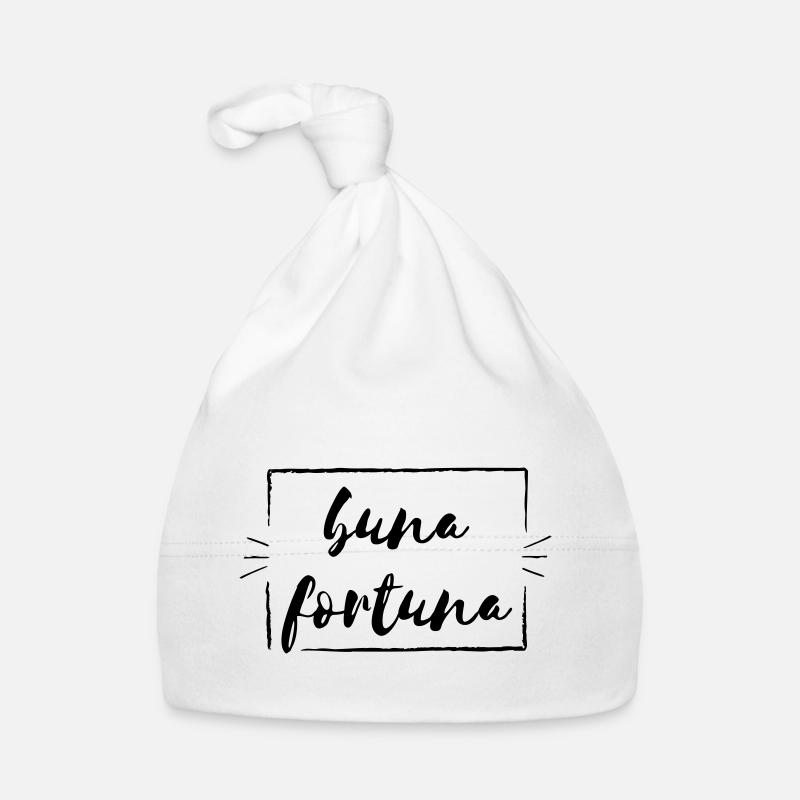 buna fortuna (Vectorgraphique) - Bonnet bio Bébé - blanc