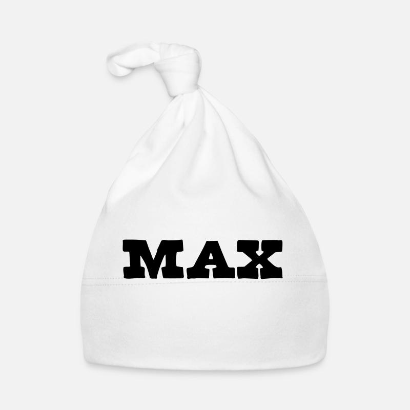 Max First Name Gift Organic Baby Cap