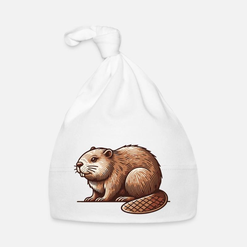 Beaver Organic Baby Cap