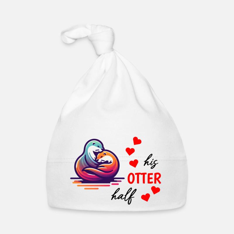 Otter half liebe geschenk Baby Bio-Mütze