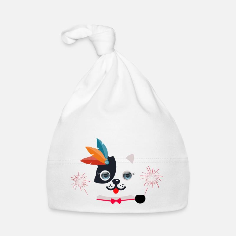 Сute blauäugige Katze Baby Bio-Mütze