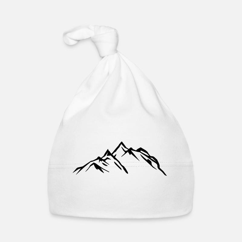 berge gebirge 2 Baby Bio-Mütze