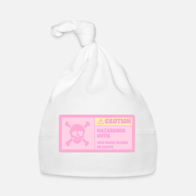 Vorsicht, gefährliches süßes Mädchen Baby Bio-Mütze